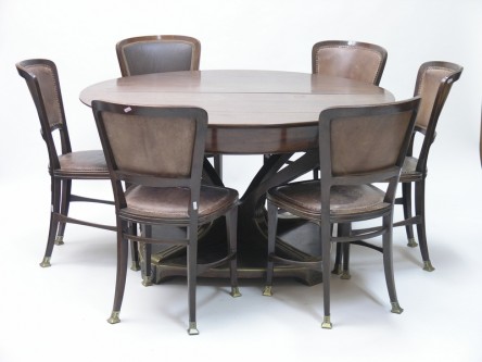Dining table with 8 chairs, Robert Fix